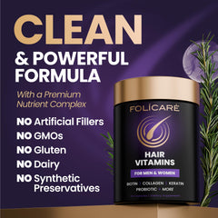 FOLICARE USA-made facility logo indicates premium quality.