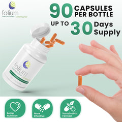 Folium Immuno ginger-turmeric blend in capsules for natural wellness.