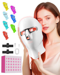 FOLOKE LED Light Therapy Mask front view for at-home skincare sessions.