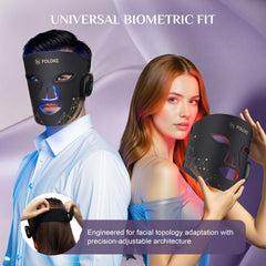FOLOKE LED light therapy mask packaging ready for home use