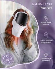 FOLOKE MK66R-B mask in home-use setup for relaxing skincare sessions.