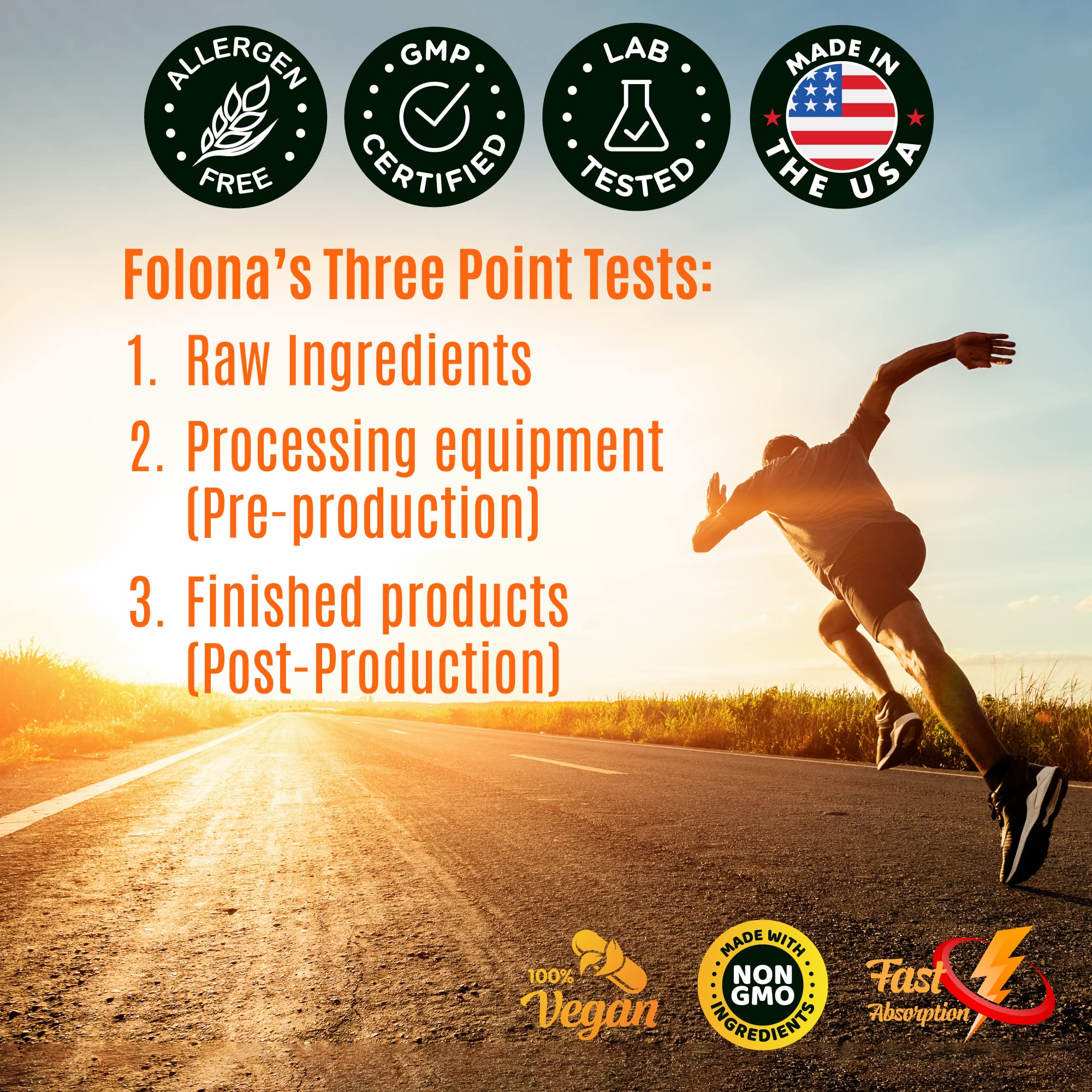 Folona Creatine HMB ingredient list with HCl and HMB