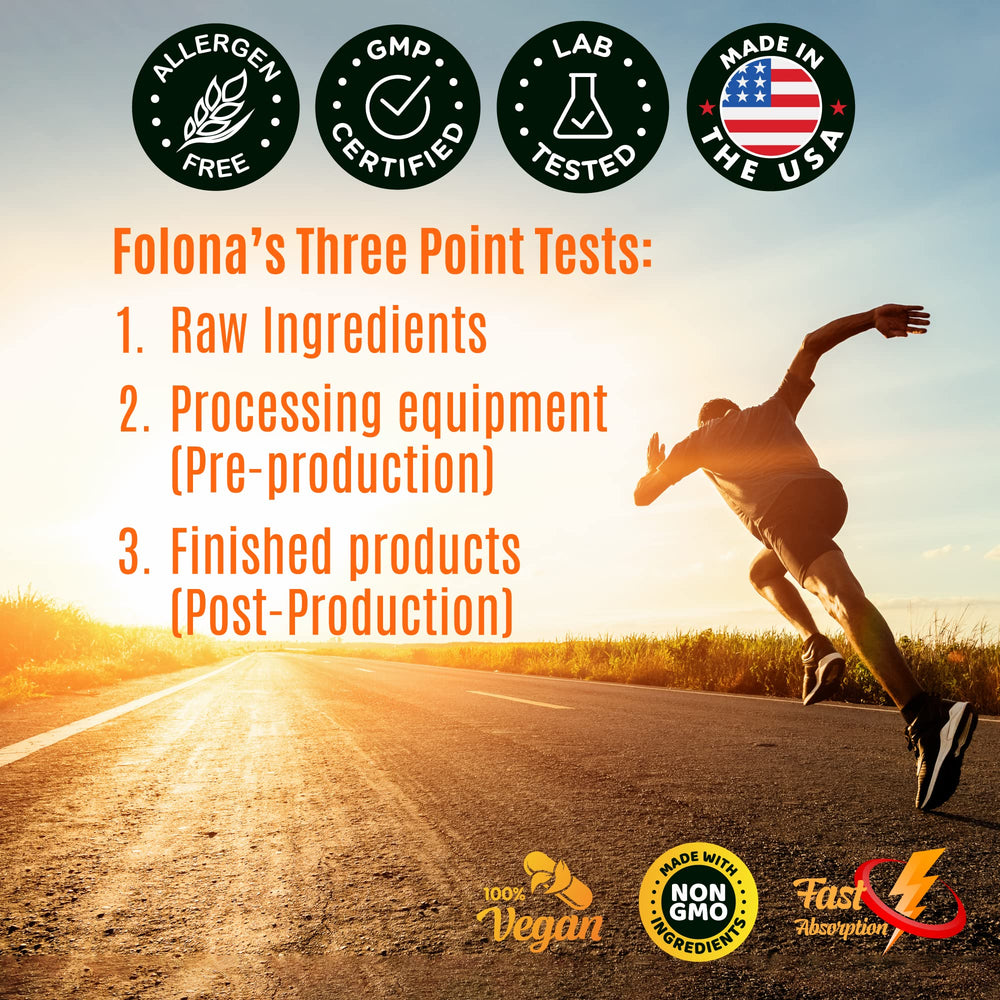 Folona Creatine HMB ingredient list with HCl and HMB