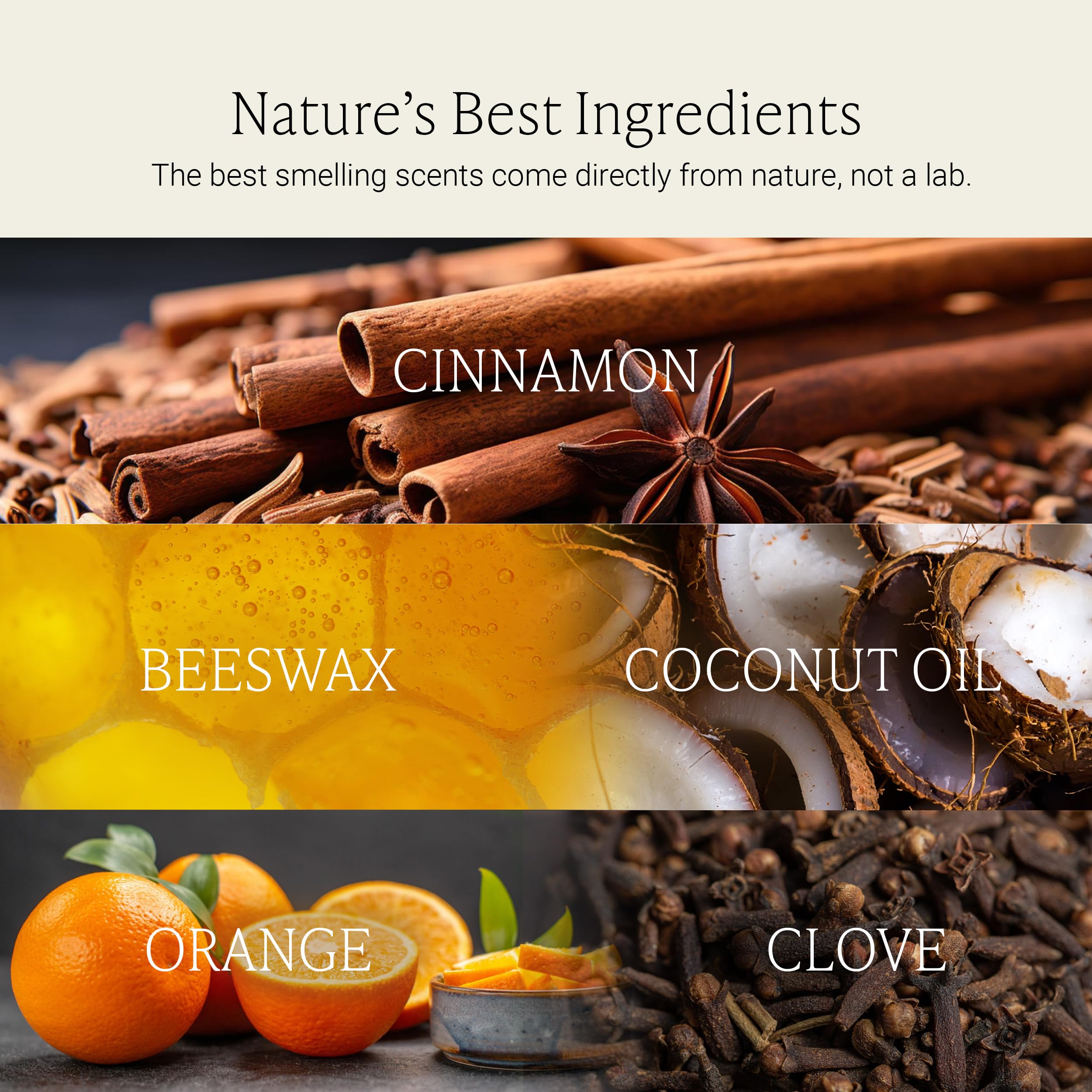 Fontana Candle Co label on beeswax jar emphasizing natural ingredients