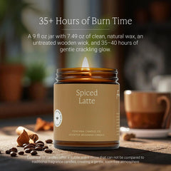 Fontana Candle Co Spiced Latte recyclable glass jar enhances modern home decor
