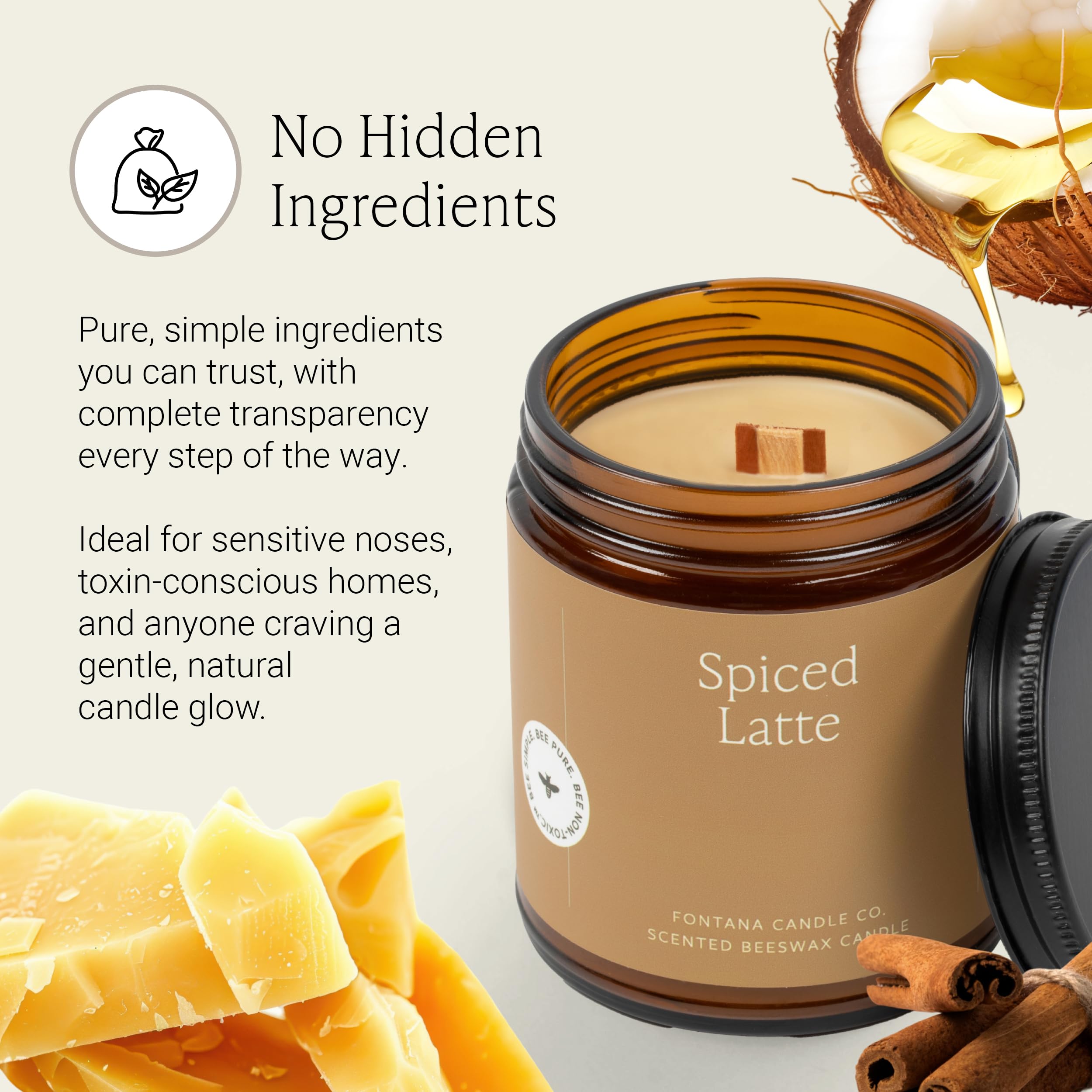 Fontana Candle Co Spiced Latte warm scent with spice and creamy notes