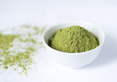 Food to Live Alfalfa Powder sprinkled into batter for color and nutrition