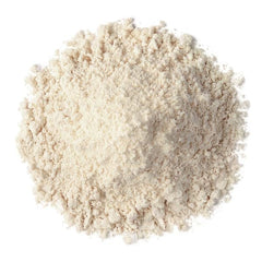 Food to Live Almond Protein Powder bowl showcases smooth texture in drinks.