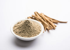 Ashwagandha powder in a smoothie by Food to Live, showing versatile mixing.