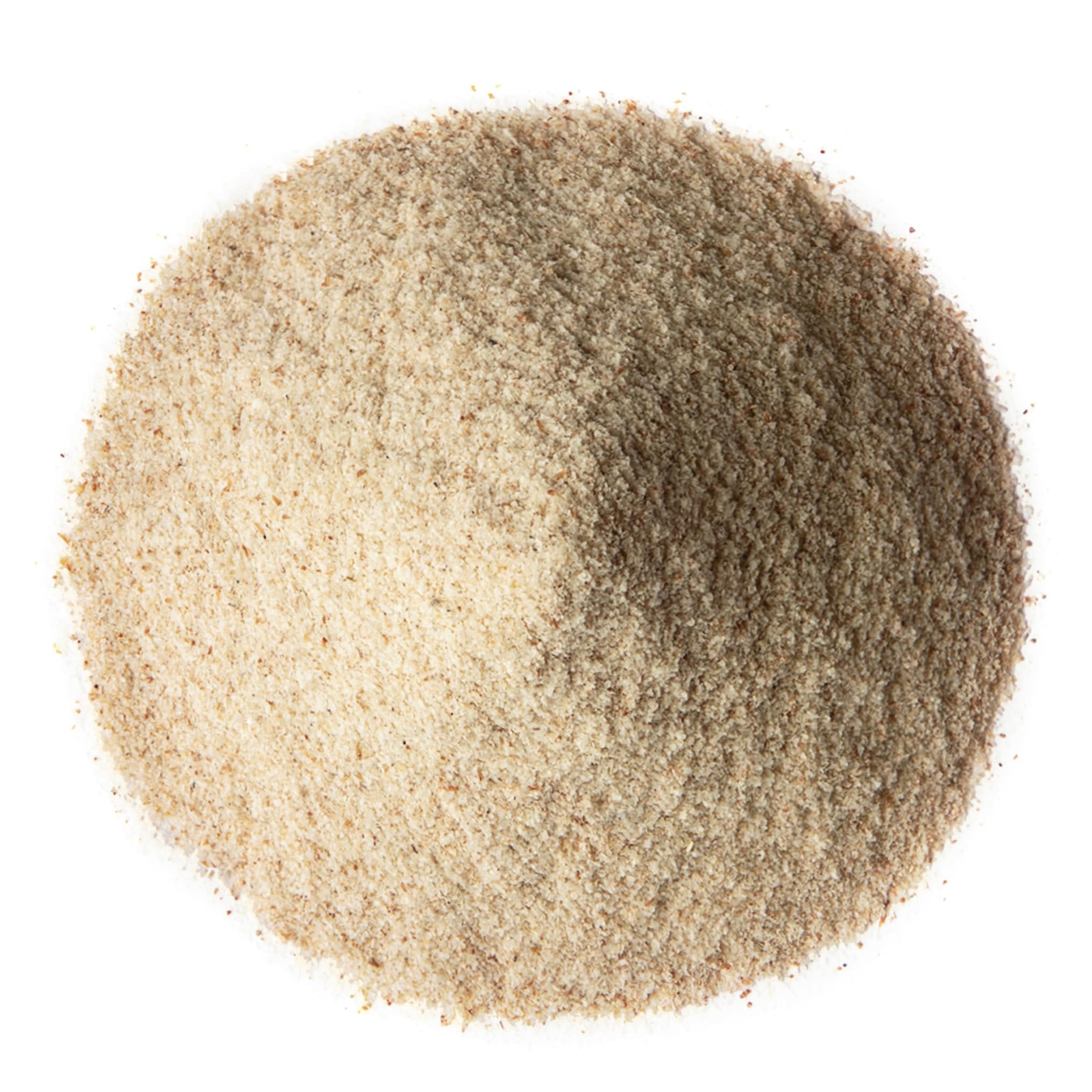 Close-up of Food to Live Ashwagandha powder packaging highlighting non-GMO purity.