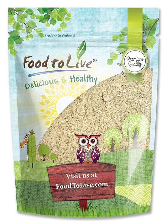 Food to Live Black Maca Powder bag front with earthy aroma, ideal for smoothies