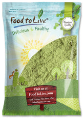 Food to Live broccoli powder 5lb bulk pack, vibrant greens for meal prep.