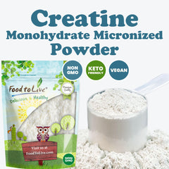Food to Live Creatine Monohydrate Micronized Powder mixes smoothly into smoothies.