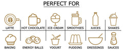 Food to Live maca powder in smoothie, illustrating easy integration into routines.