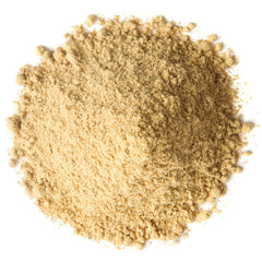 Food to Live maca powder texture close-up ready for smooth blending in smoothies.
