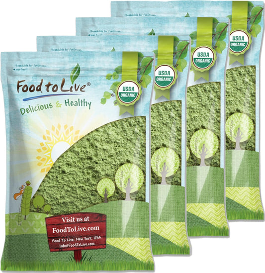 Food to Live wheatgrass powder in bulk packaging for easy storage and use