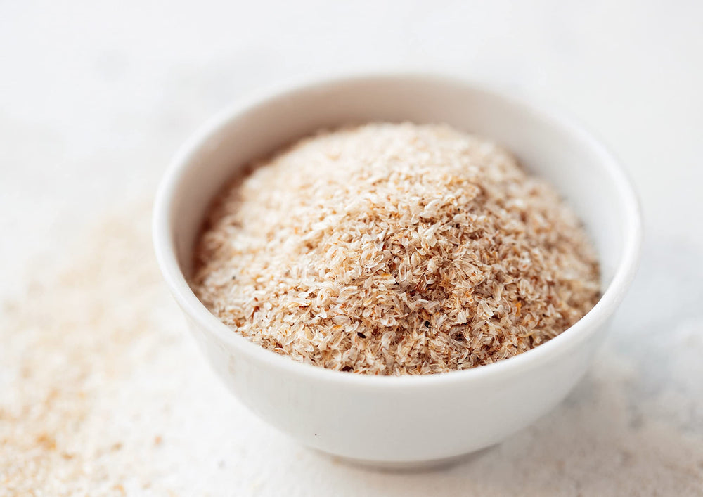 Food to Live Psyllium husks in a bowl thickening soup for rich texture