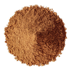 Scoop-ready Food to Live Reishi powder in a jar for easy measuring.