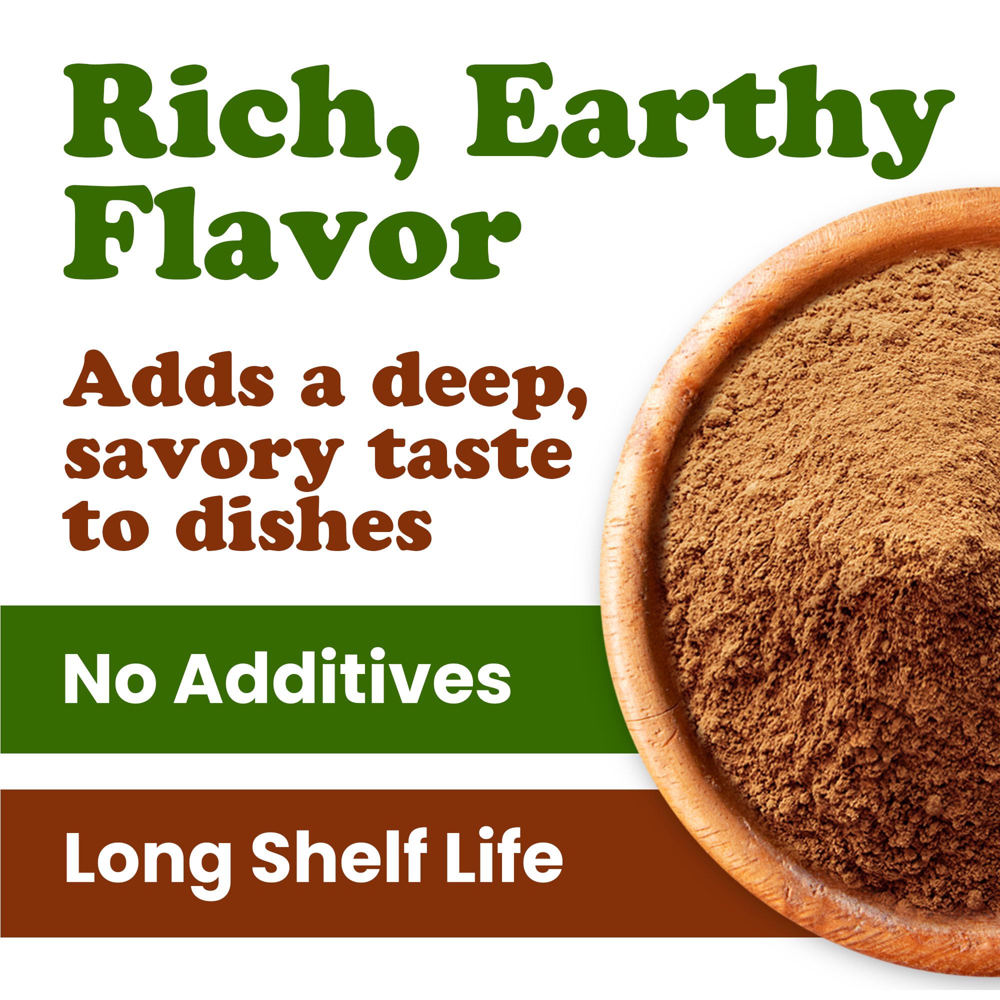 Food to Live Reishi powder dispersed in a smoothie for a smooth texture.