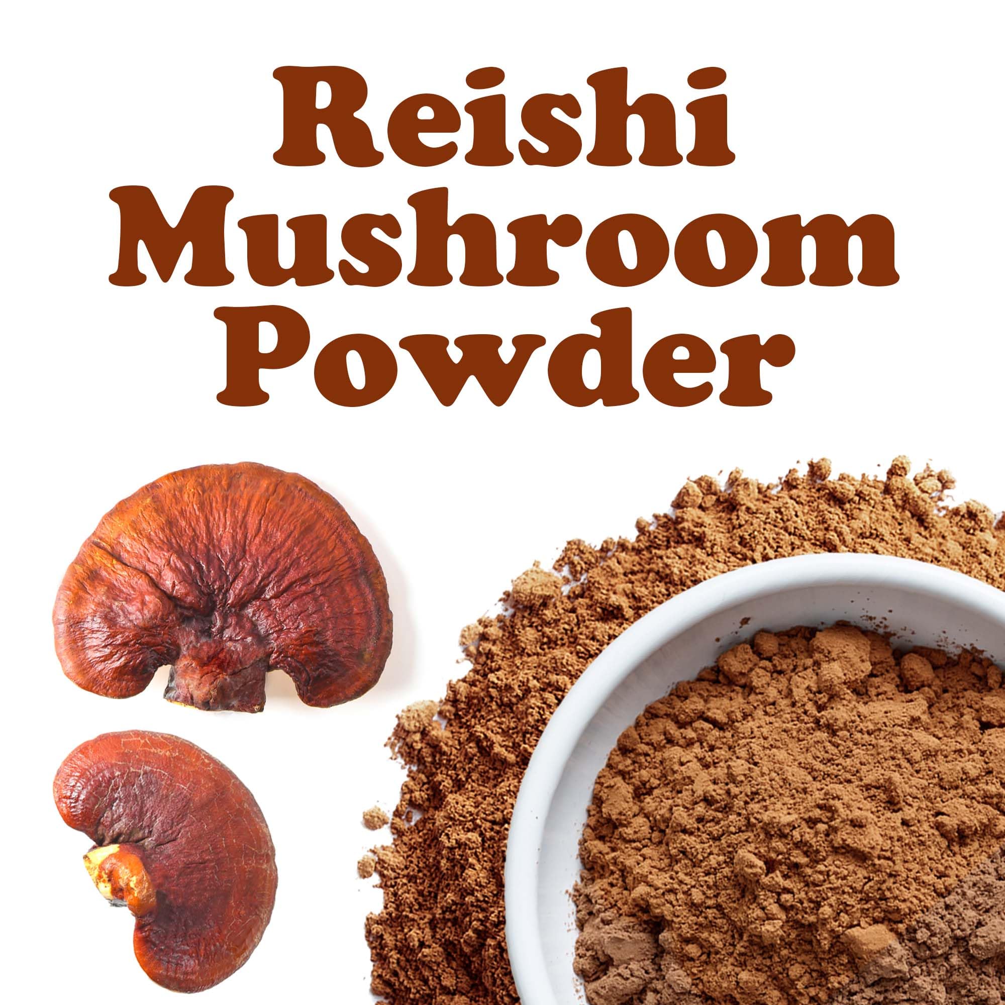 Food to Live Reishi powder added to a cup of tea for warmth.