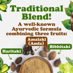 Food to Live Triphala powder kitchen scene ready for cooking and beverage flavorful additions
