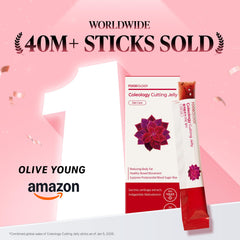 Unwrapped FOODOLOGY Coleology jelly stick ready for on-the-go use
