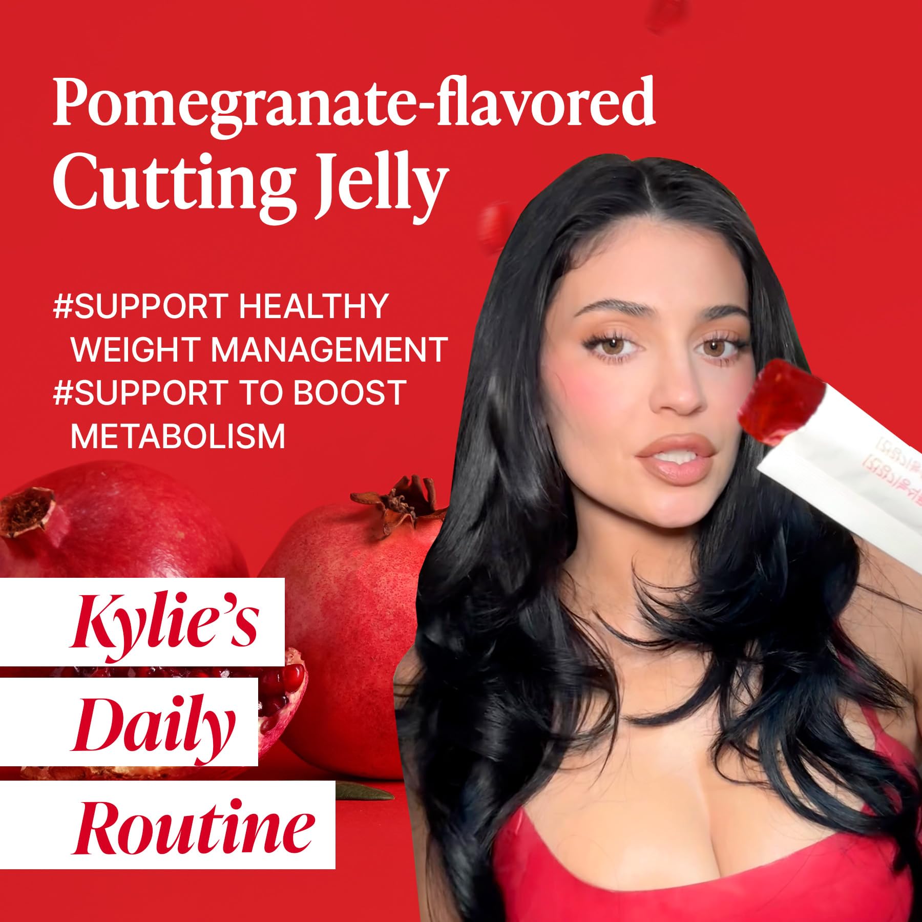 Close-up of FOODOLOGY Coleology jelly texture with chia seeds for fullness