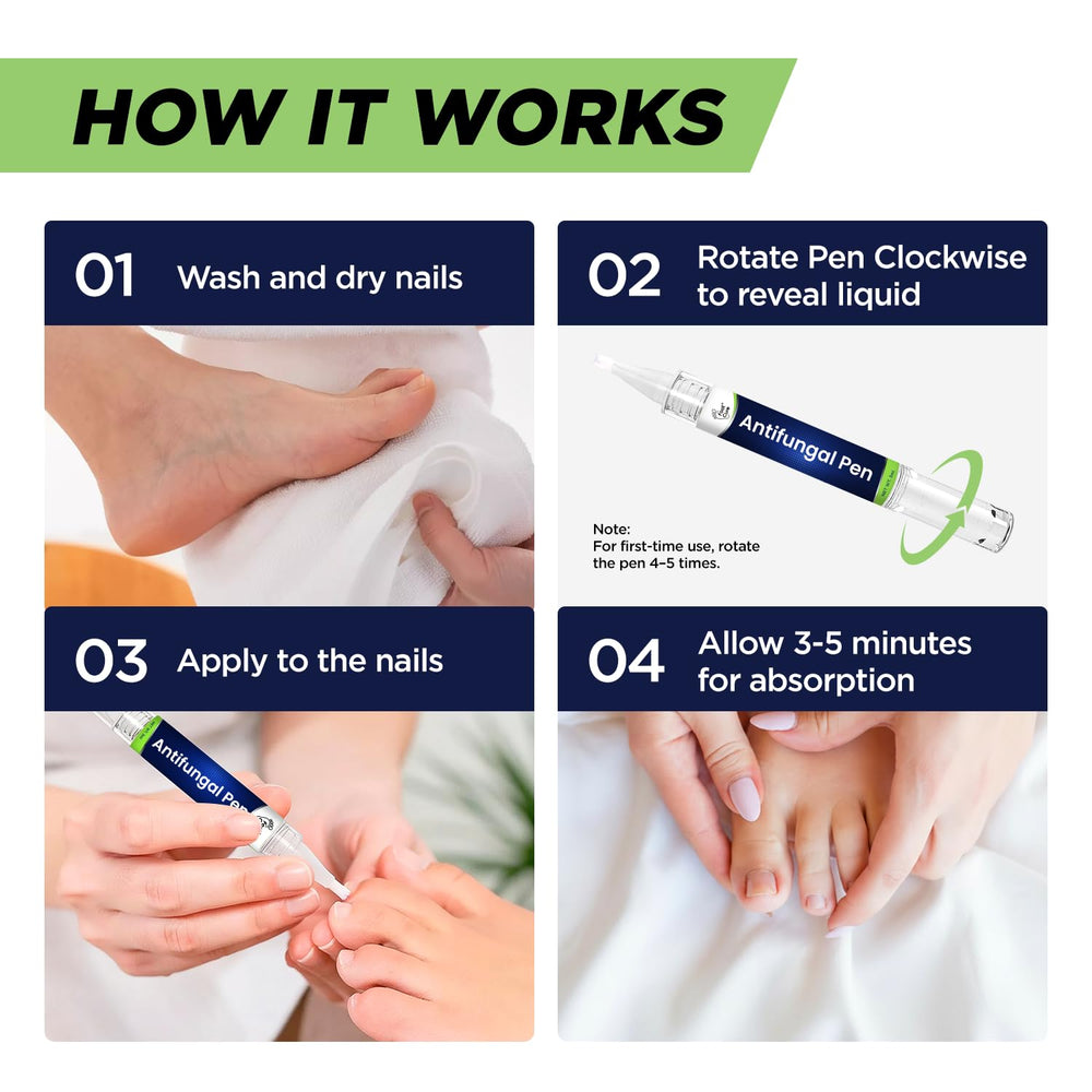 Foot Cure Nail Repair Pen tip ready for targeted nail application.