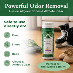 Foot Sense hockey-skates odor control highlights moisture management for performance gear.