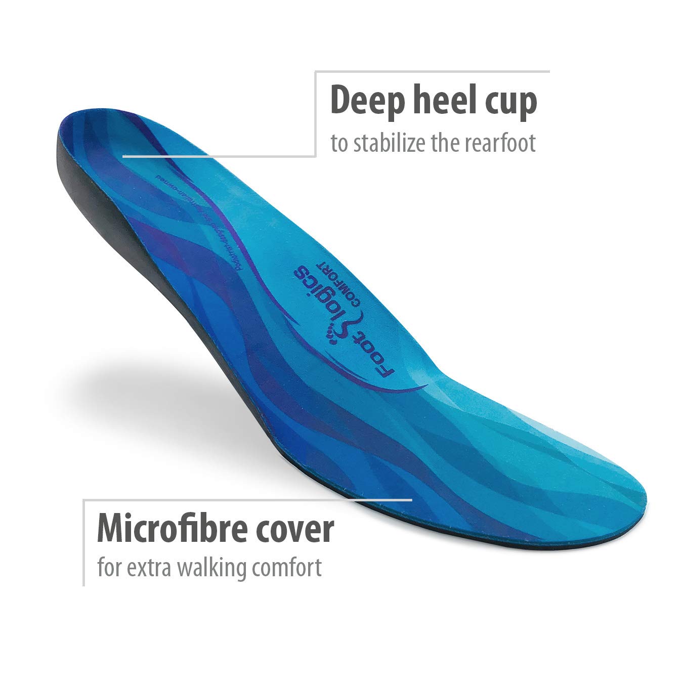 Footlogics Comfort lightweight Q-E.V.A. cushioning reduces foot fatigue.