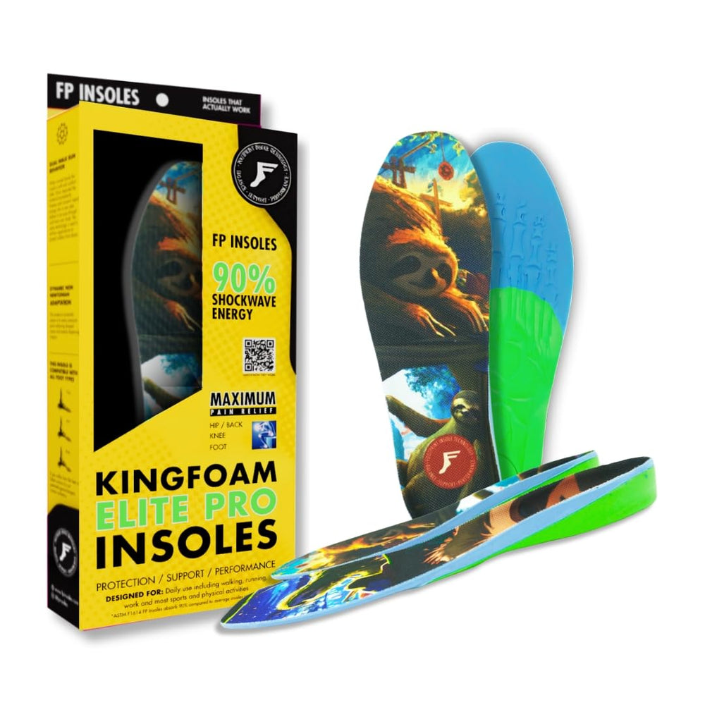 Footprint Kingfoam Elite Pro top view showing dual-layer cushioning for daily comfort.