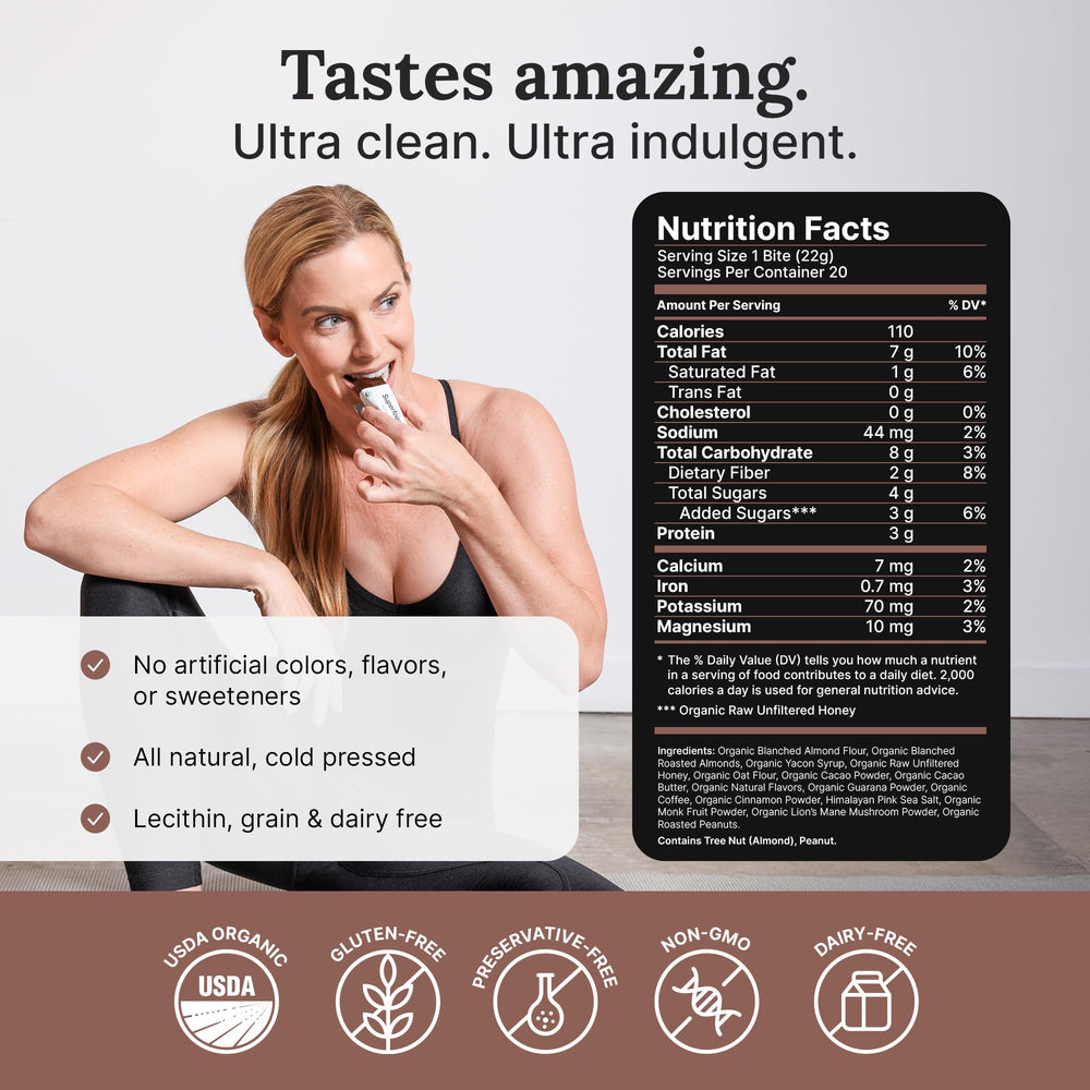 For Wellness Focus Bites chocolate closeup highlighting rich texture and flavor.