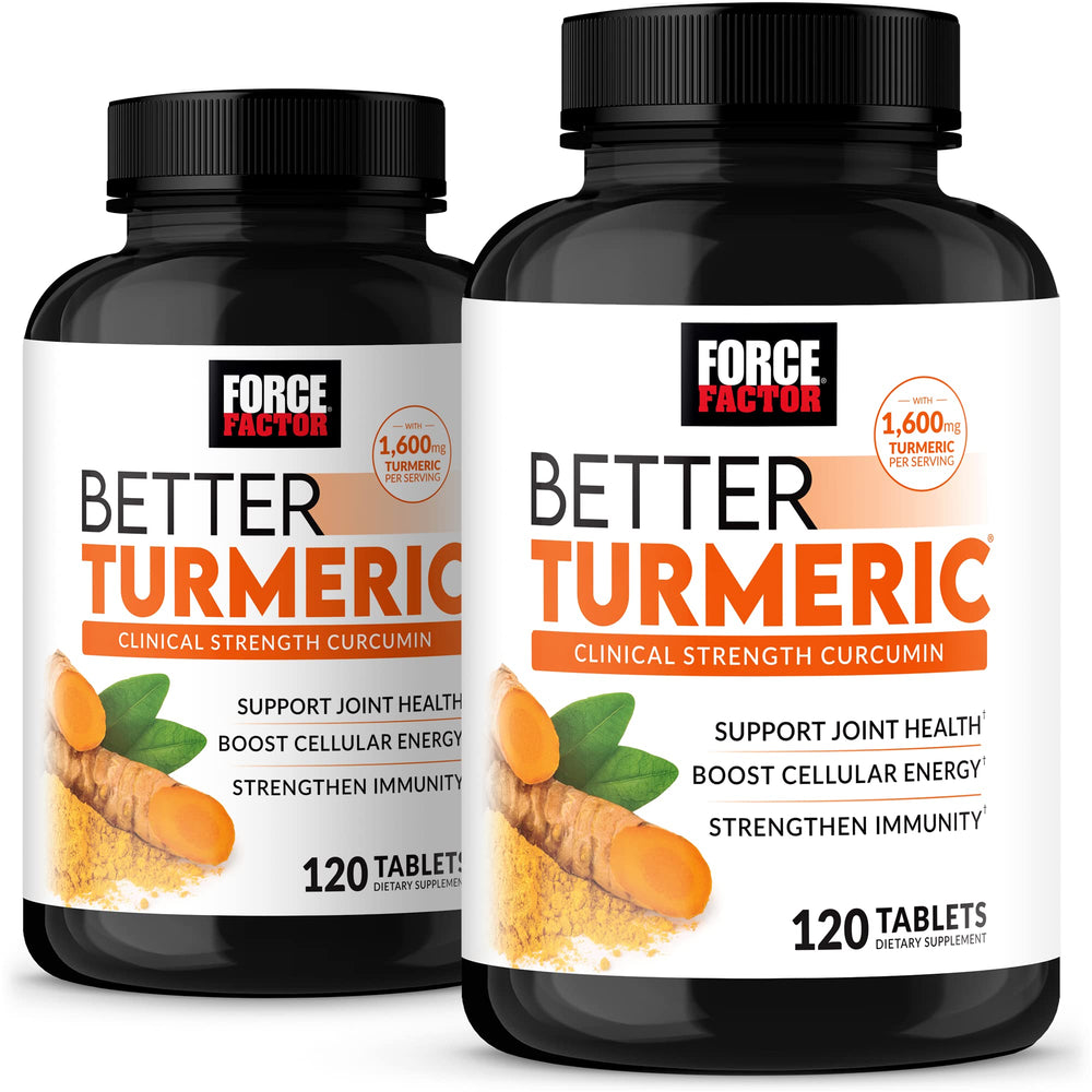 Force Factor Better Turmeric bottle front view showcasing product identity