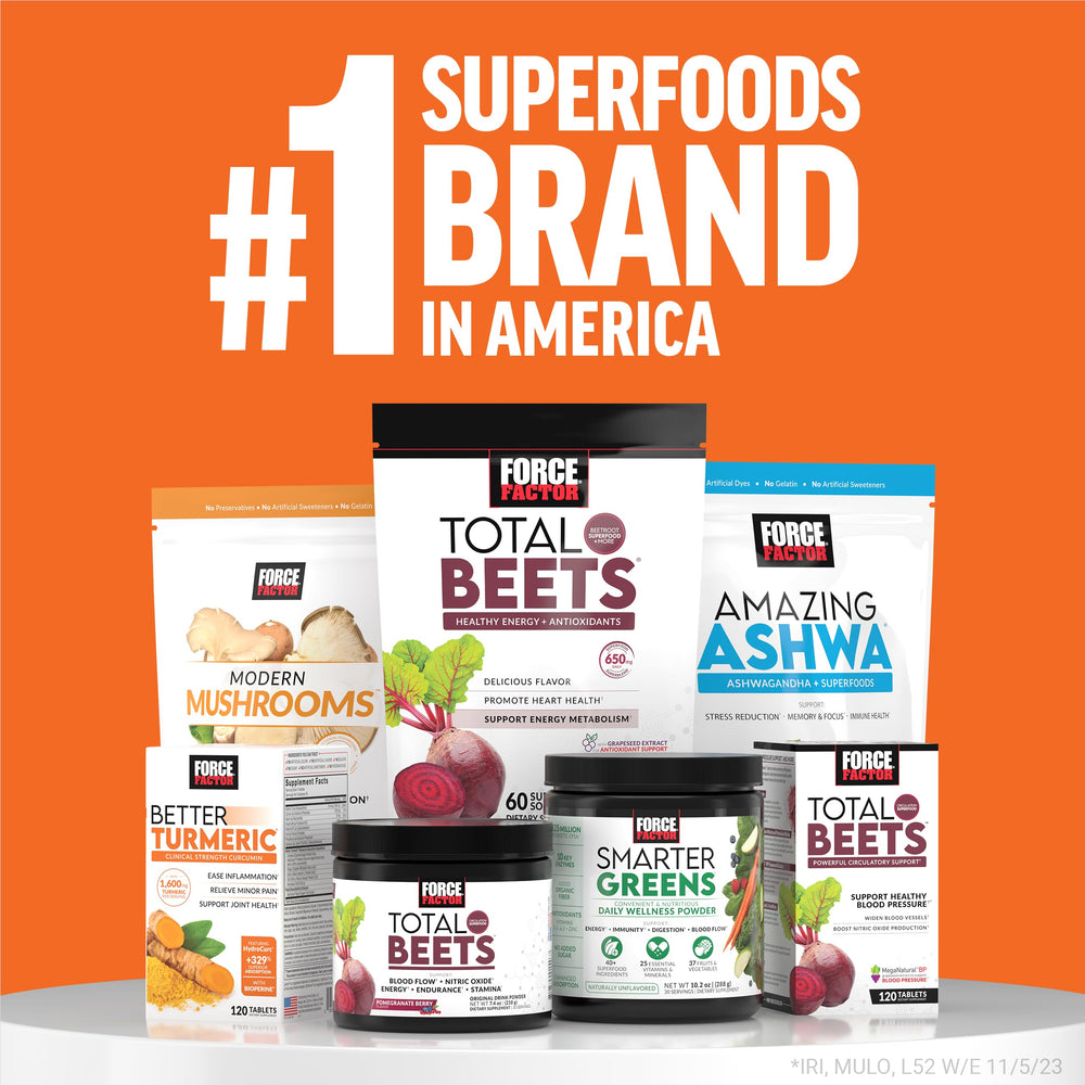Force Factor Better Turmeric white packaging conveys clinical strength messaging.