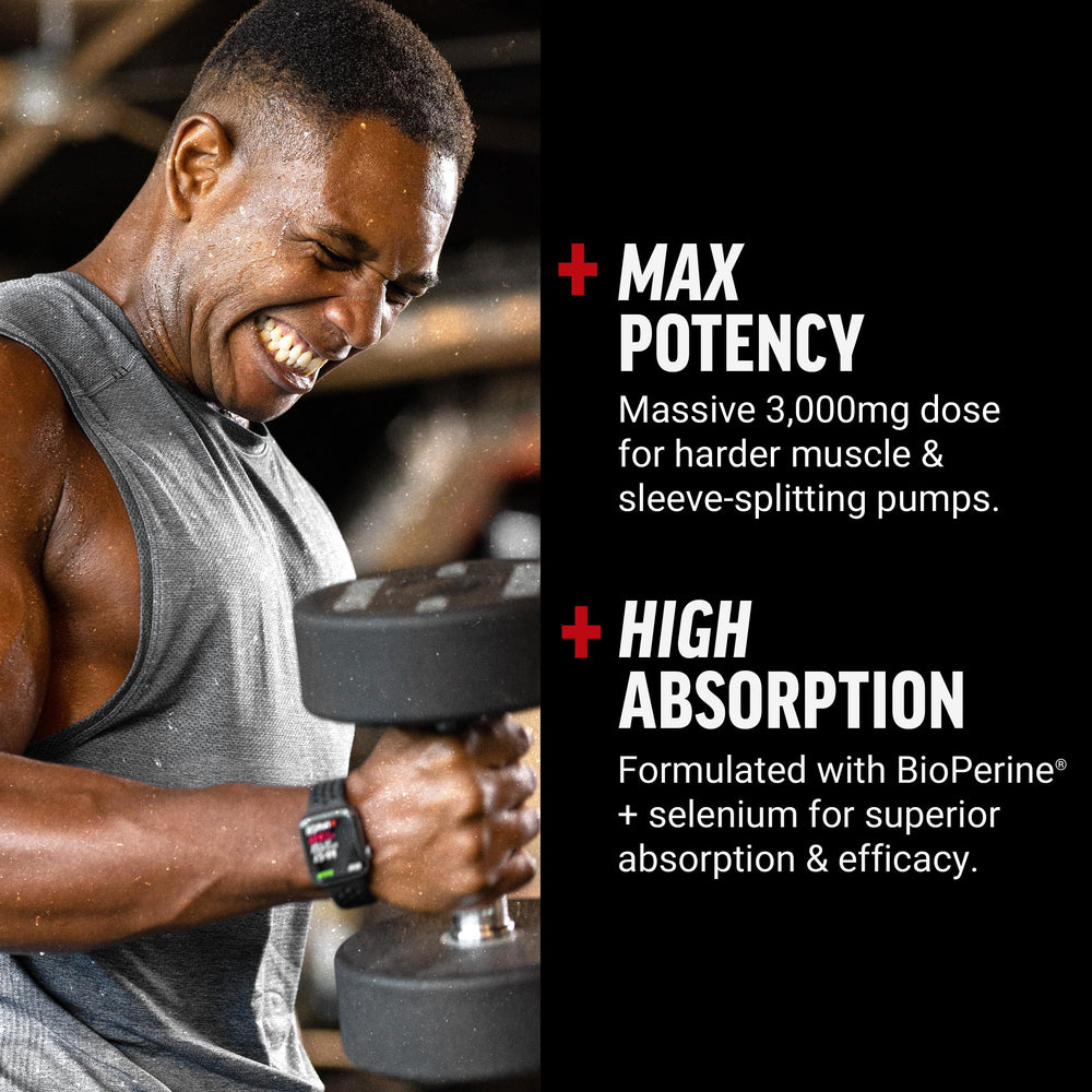 Force Factor BioPerine in the bottle boosts absorption and potency.