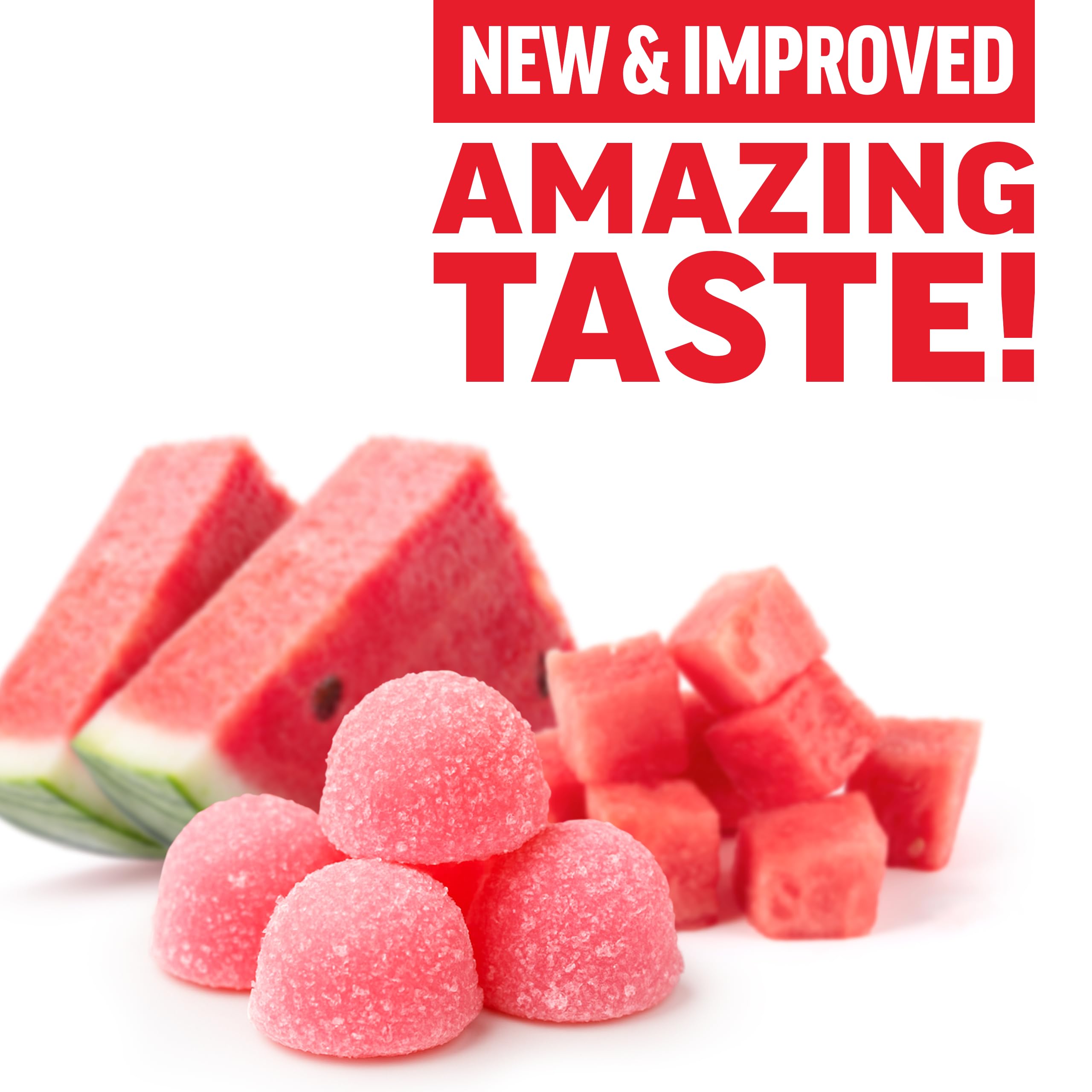 Force Factor Creatine Gummies Watermelon packaging front shows NSF certification and flavor.