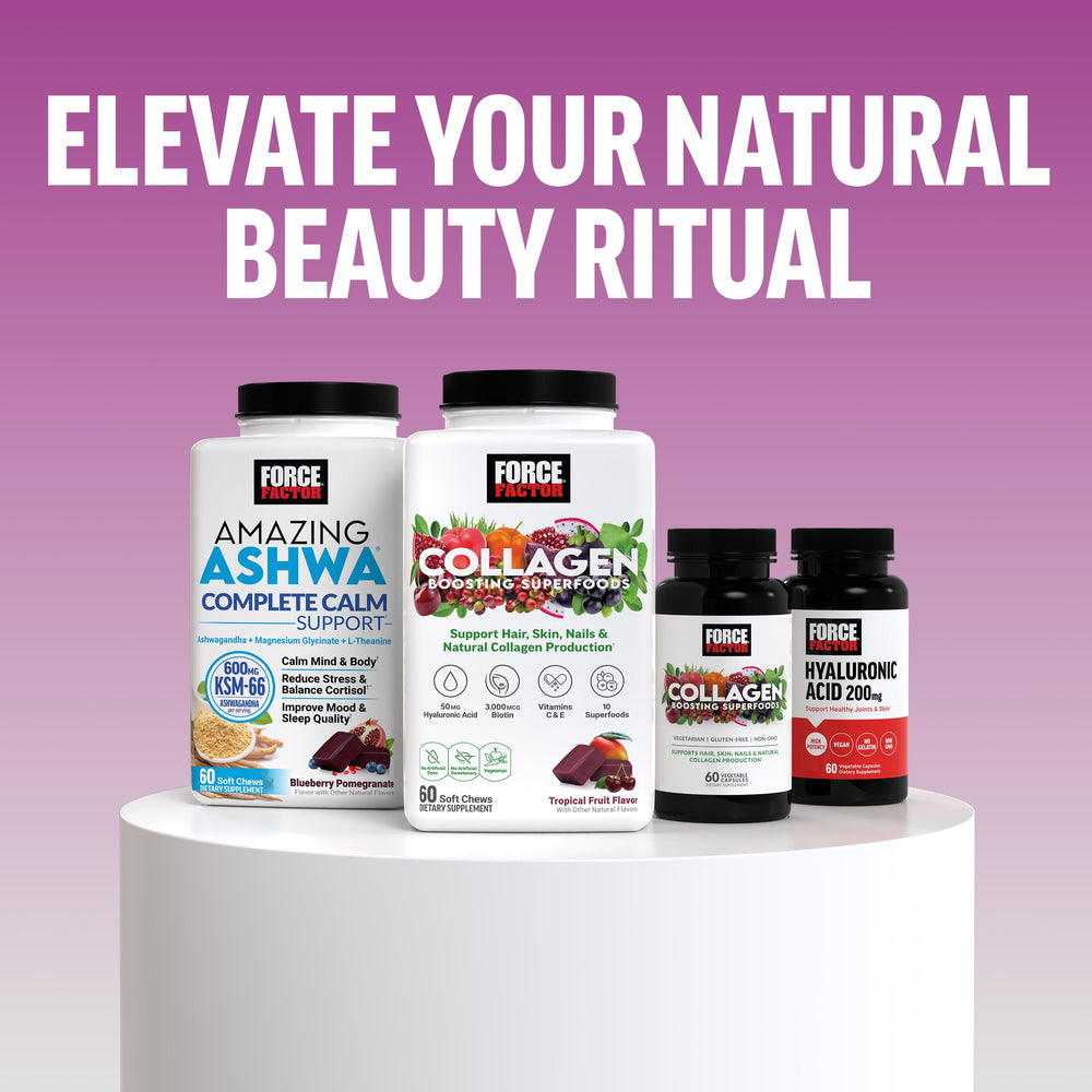 Supplement facts panel hints at a robust vitamin blend and Lustriva presence.