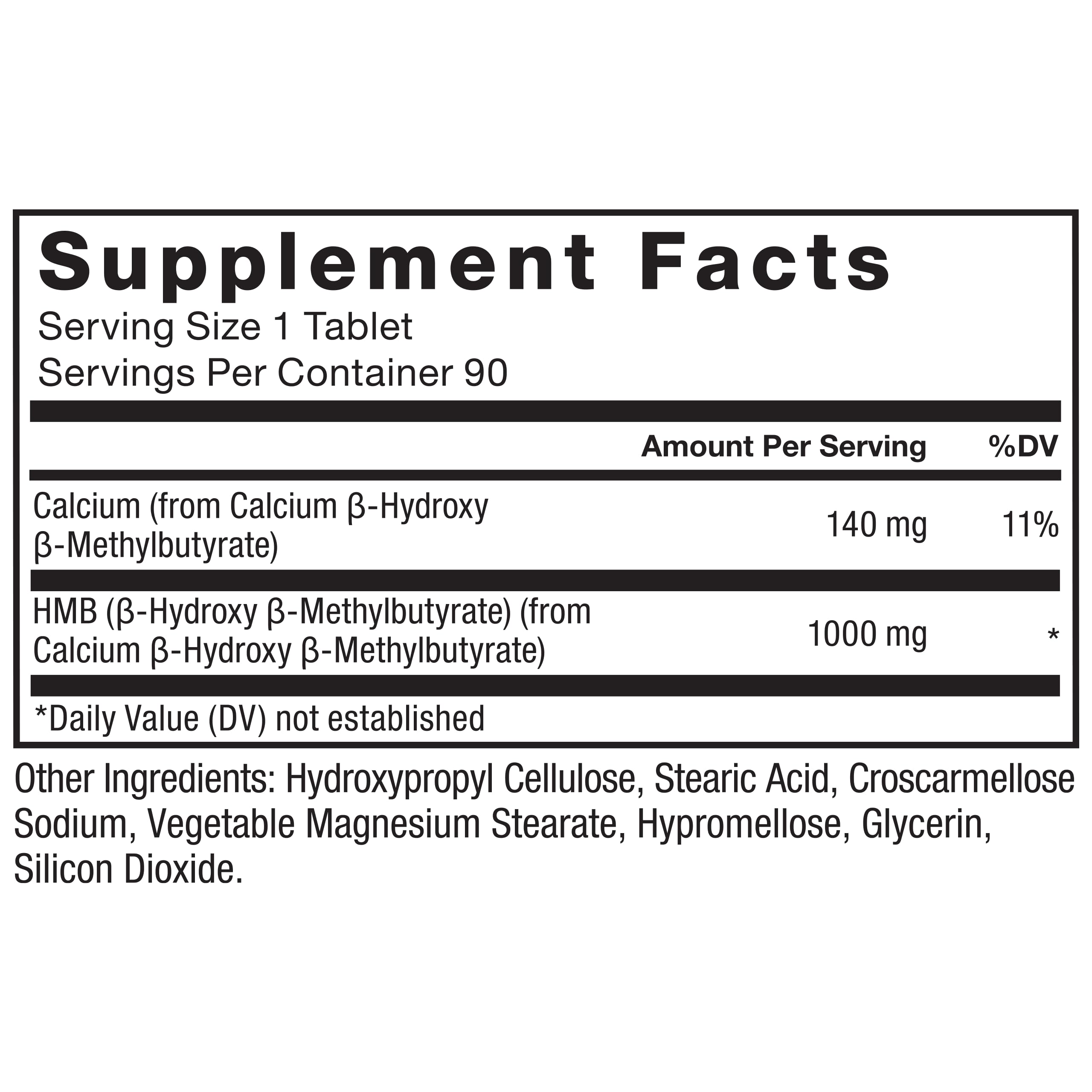 Force Factor HMB packaging highlights 3,000 mg daily dosage