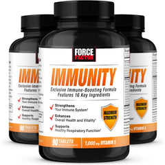 Force Factor Immunity bottle with elderberry for daily immune support.