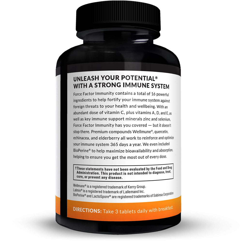 Force Factor Immunity capsules ready for daily immune support routine.