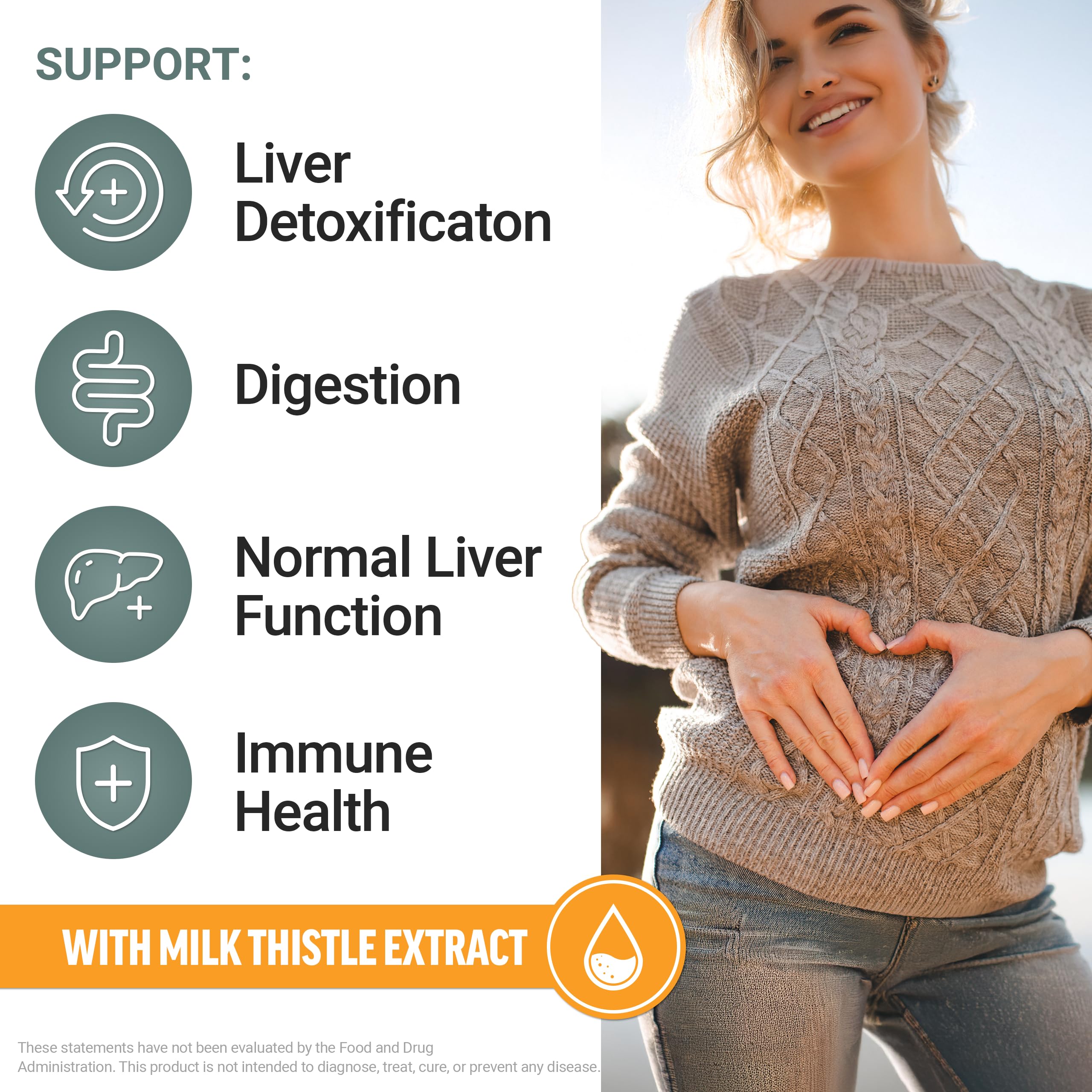 Force Factor Liver Detox Soft Chews bottle back details and usage information