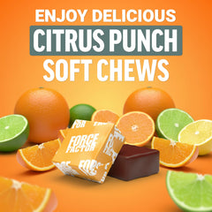 Display of Force Factor Liver Detox Soft Chews Citrus Punch flavor in packaging