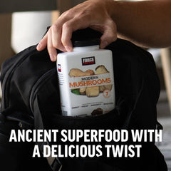 Force Factor Modern Mushrooms image highlights immune-support and convenient bite.