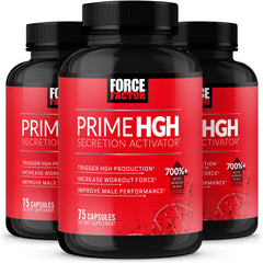 Force Factor Prime HGH Secretion Activator bottle front for daily workout use