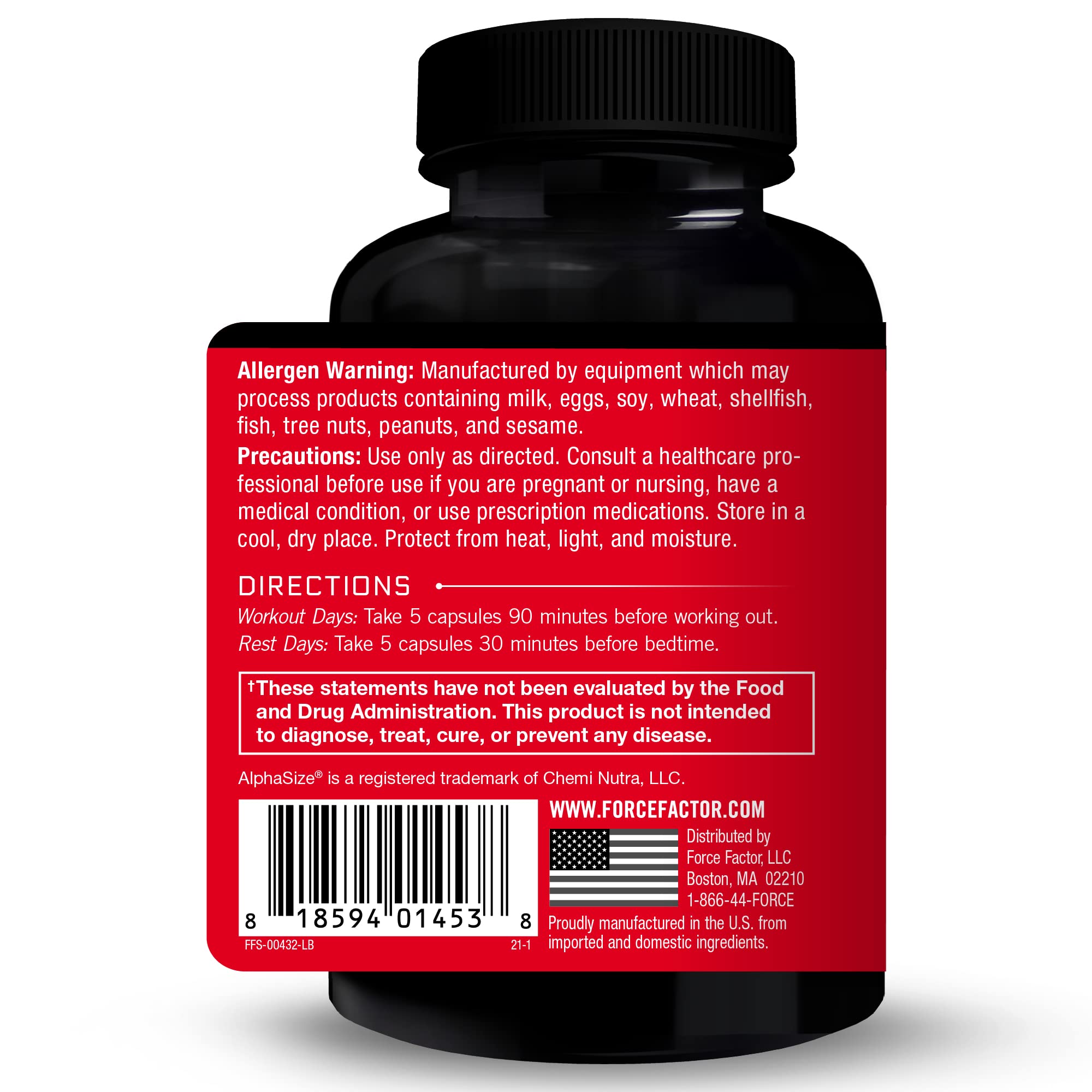 Force Factor Prime HGH Secretion Activator capsules ready for pre-workout use