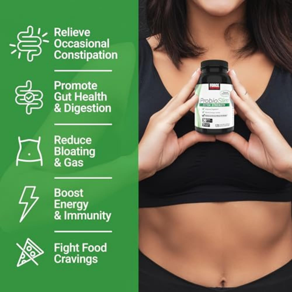 ProbioSlim capsules close-up showing texture for daily probiotic intake.
