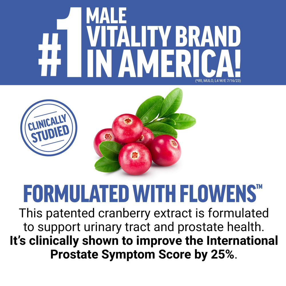 Force Factor Prostate Advanced label showing 180 tablets for long-term use