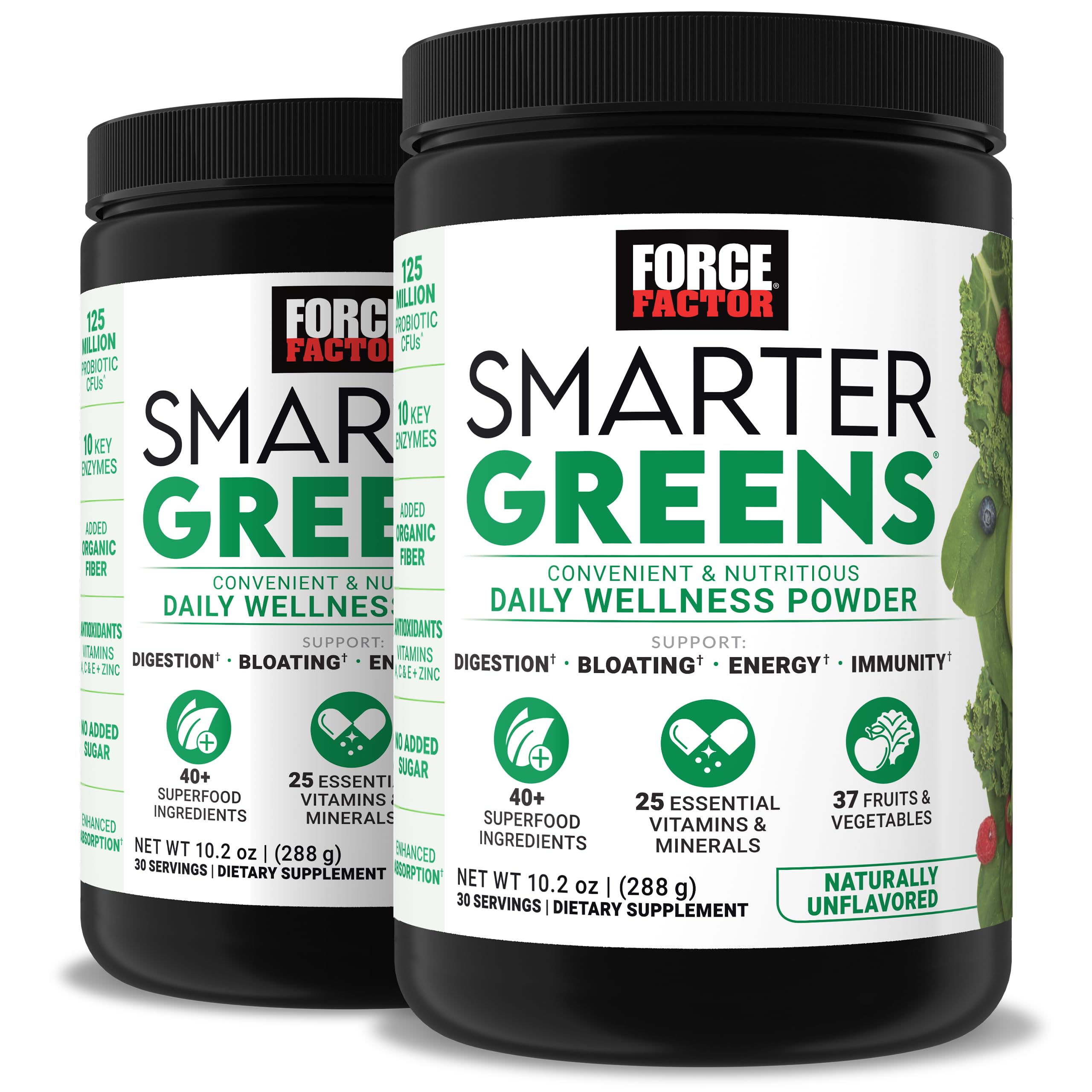 Force Factor Smarter Greens 2-pack box for busy daily nutrition.