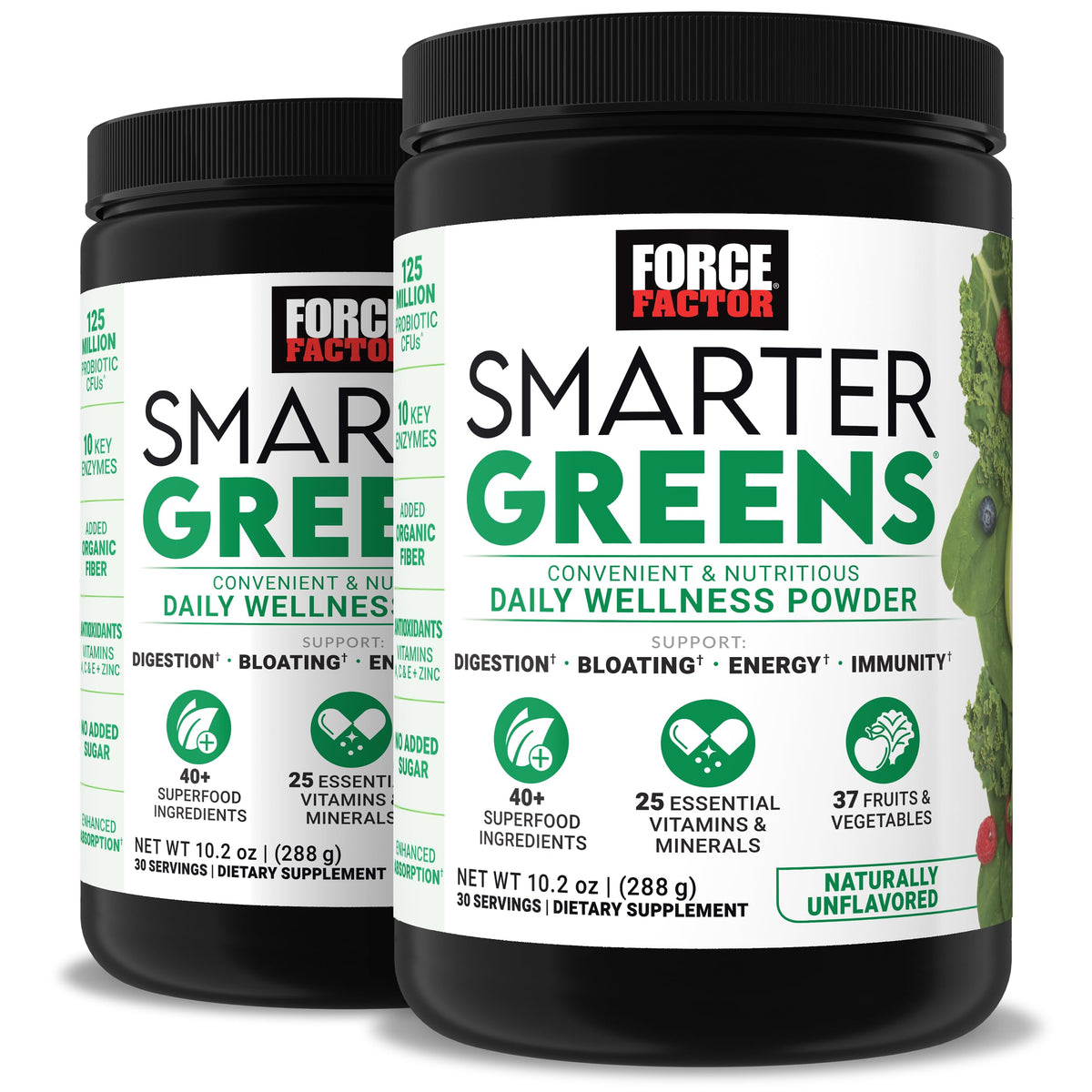 Force Factor Smarter Greens 2-pack box for busy daily nutrition.
