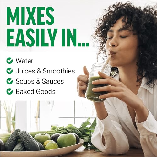 Force Factor Smarter Greens pour-into-glass showing simple daily mix.